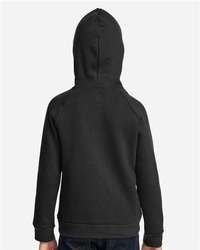 Photo de Sweat à capuche en molleton Rival pour jeunes - Under Armour - Black/ White - vue 4