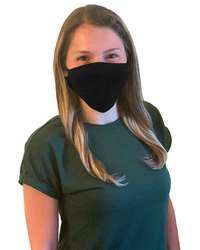 Photo de 100 % Coton Masque Ajustable à Trois Couches Antimicrobien - M&O - Noir - vue 4