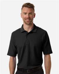 Photo of Men's Tall Resolve CVC Performance Pique Polo - CORE365 - Black - view 6