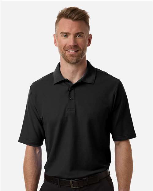 Photo of Men's Tall Resolve CVC Performance Pique Polo - CORE365 - Black - view 6