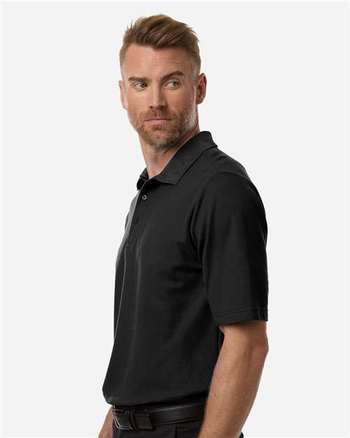 Photo of Men's Tall Resolve CVC Performance Pique Polo - CORE365 - Black - view 5