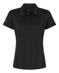 Photo de Polo à Rayures Texturées pour Femmes - Adidas - Noir - vue 3