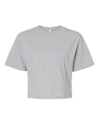 Photo of Women's Fine Jersey Boxy Tee - American Apparel - Heather Grey - view 4