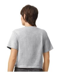 Photo of Women's Fine Jersey Boxy Tee - American Apparel - Heather Grey - view 3