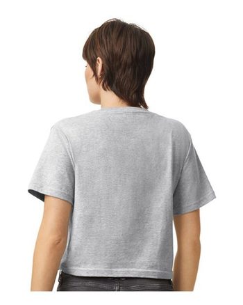 Photo de T-shirt ample en jersey fin pour femmes - American Apparel - Heather Grey - vue 4