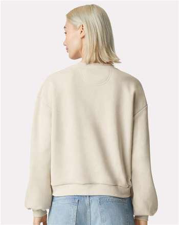 Photo de ReFlex Sweatshirt à Col Rond en Polaire pour Femmes - American Apparel - Bone - vue 4