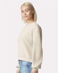 Photo de ReFlex Sweatshirt à Col Rond en Polaire pour Femmes - American Apparel - Bone - vue 5
