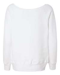 Photo de Sweatshirt à large encolure en molleton éponge pour femmes - BELLA + CANVAS - Solid White Triblend - vue 1