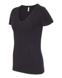 Photo de T-shirt idéal pour femmes à col en V - Next Level - Noir - vue 2