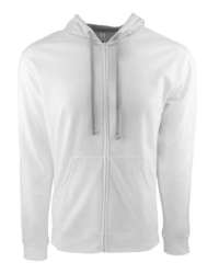 Photo de Hoodie à fermeture éclair complète Laguna - Next Level - White/ Heather Grey - vue 2