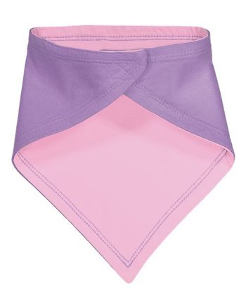 Photo de Bavoir Bandana en Jersey de Qualité Supérieure - Rabbit Skins - Lavender/ Pink - vue 2