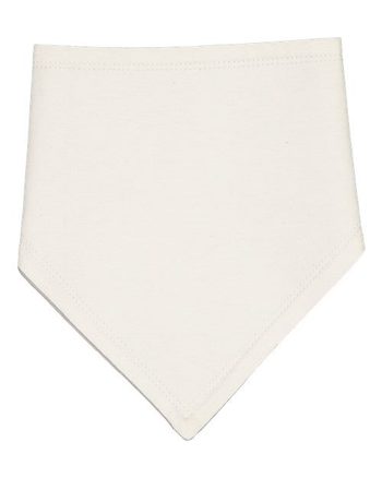 Photo of Premium Jersey Bandana Bib - Rabbit Skins - Natural/ Titanium - view 3