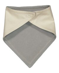Photo of Premium Jersey Bandana Bib - Rabbit Skins - Natural/ Titanium - view 2
