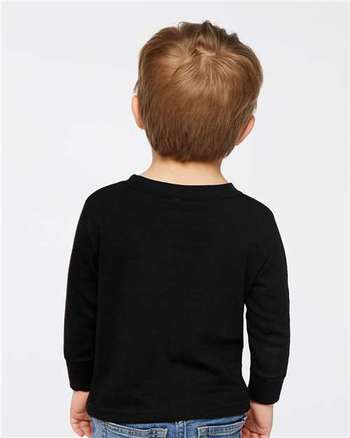 Photo de T-shirt à manches longues en jersey de coton pour tout-petit - Rabbit Skins - Noir - vue 4