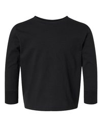 Photo de T-shirt à manches longues en jersey de coton pour tout-petit - Rabbit Skins - Noir - vue 3