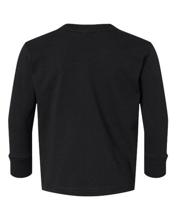 Photo de T-shirt à manches longues en jersey de coton pour tout-petit - Rabbit Skins - Noir - vue 2
