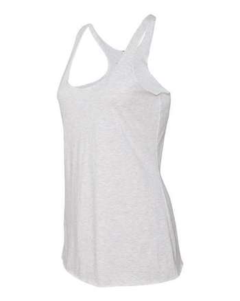 Photo of Women’s Triblend Racerback Tank - Next Level - Heather White - view 2