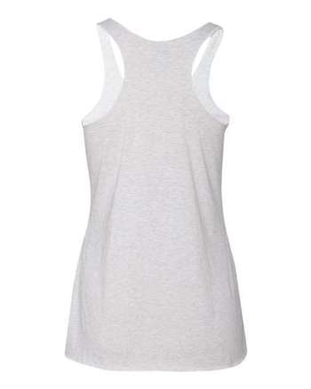 Photo of Women’s Triblend Racerback Tank - Next Level - Heather White - view 1