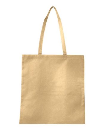 Photo of Non-Woven Tote Bag - Q-Tees - Natural - view 1
