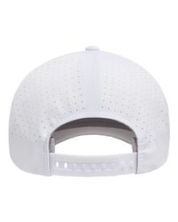 Photo of Delta® Snapback Perforated Cap - Flexfit - White - view 2