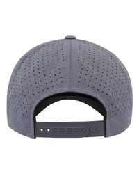 Photo of Five-Panel Snapback with Perforated Cap - YP Classics - Heather Grey - view 2