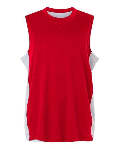 Photo of Youth Zone Performance Reversible Jersey - Team 365 - Sport Red/ White - view 3