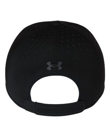 Photo de Cap ajustable bas Stealthform en blanc - Under Armour - Black/ Black - vue 2