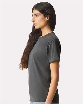 Photo de Unisex Heavyweight Cotton Garment-Dyed Tee - American Apparel - Faded Black - vue 5