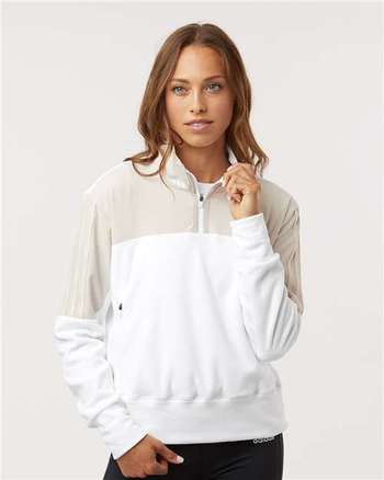 Photo de Pull en Polyester à Fermeture Éclair Écologique pour Femmes - Adidas - Alumine - vue 6