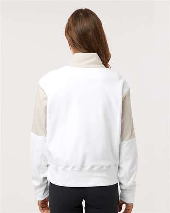 Photo de Pull en Polyester à Fermeture Éclair Écologique pour Femmes - Adidas - Alumine - vue 4