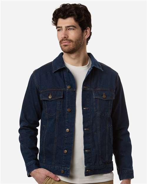 Photo de Veste en denim Cooper pour homme - Harriton - Denim foncé - vue 6