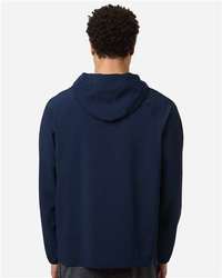 Photo of Men's UltraUVP Shoreline Long Sleeve Hooded Pullover - CORE365 - Classic Navy - view 4