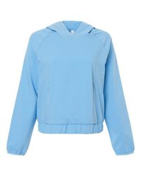 Photo of Women's UltraUVP Shoreline Long Sleeve Hooded Pullover - CORE365 - Columbia Blue - view 3