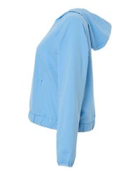 Photo of Women's UltraUVP Shoreline Long Sleeve Hooded Pullover - CORE365 - Columbia Blue - view 1
