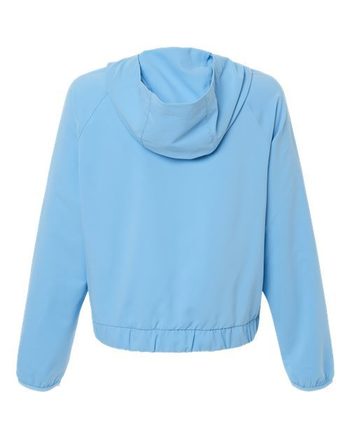 Photo of Women's UltraUVP Shoreline Long Sleeve Hooded Pullover - CORE365 - Columbia Blue - view 2