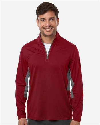Photo de Quarter-zip Pure 2.0 pour hommes - Puma Golf - Dark Crimson/ Slate Sky - vue 6