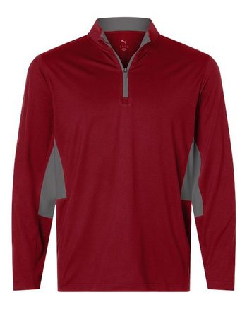 Photo de Quarter-zip Pure 2.0 pour hommes - Puma Golf - Dark Crimson/ Slate Sky - vue 3