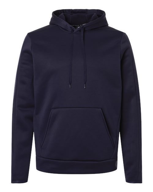 Photo of Men's Armour Fleece Pro Hooded Sweatshirt - Under Armour - Midnight Navy/ White - view 3